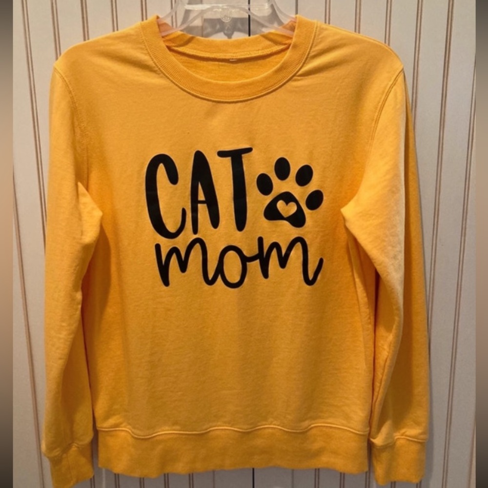 Golden Yellow Women’s Lightweight Knit Sweatshirt - Brand Unknown- Size SMALL